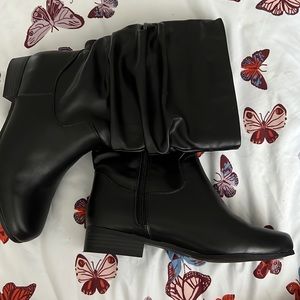 Leather boots